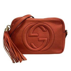 Auth GUCCI Soho 308364 Red Leather - Shoulder Bag